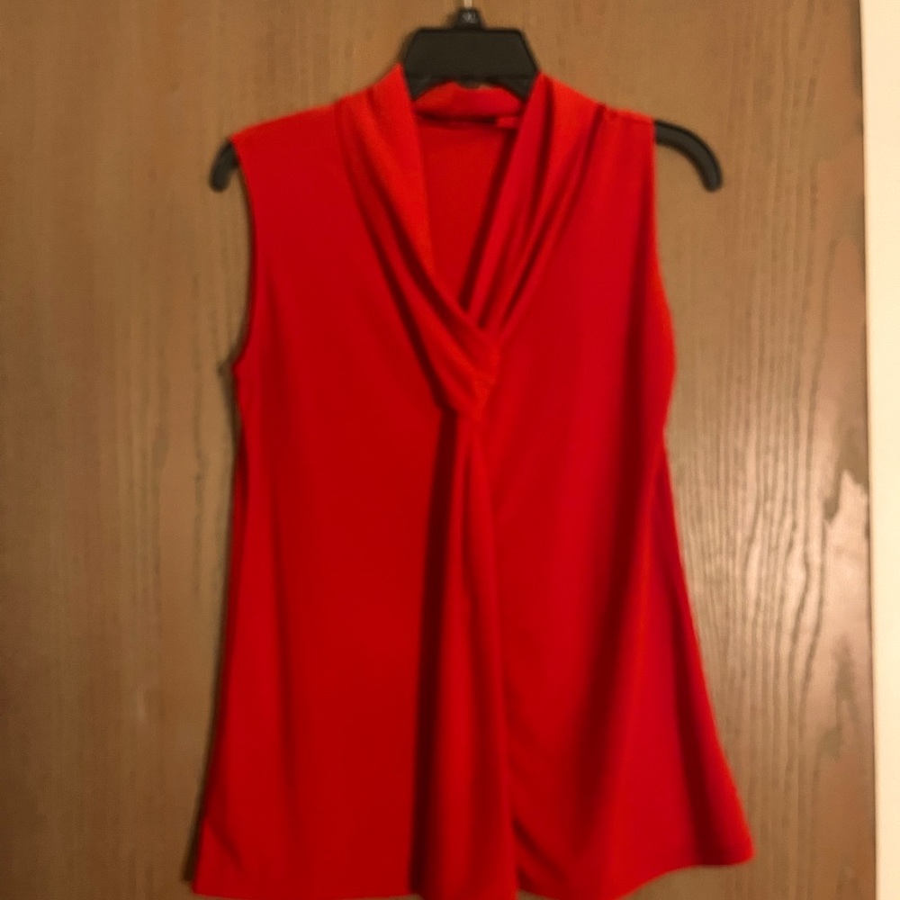 Lovely red shirt.